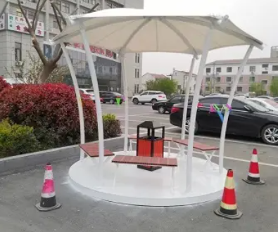 膜结构雨棚吸烟亭怎么样？影响吸烟亭膜结构雨棚价格因素有哪些？